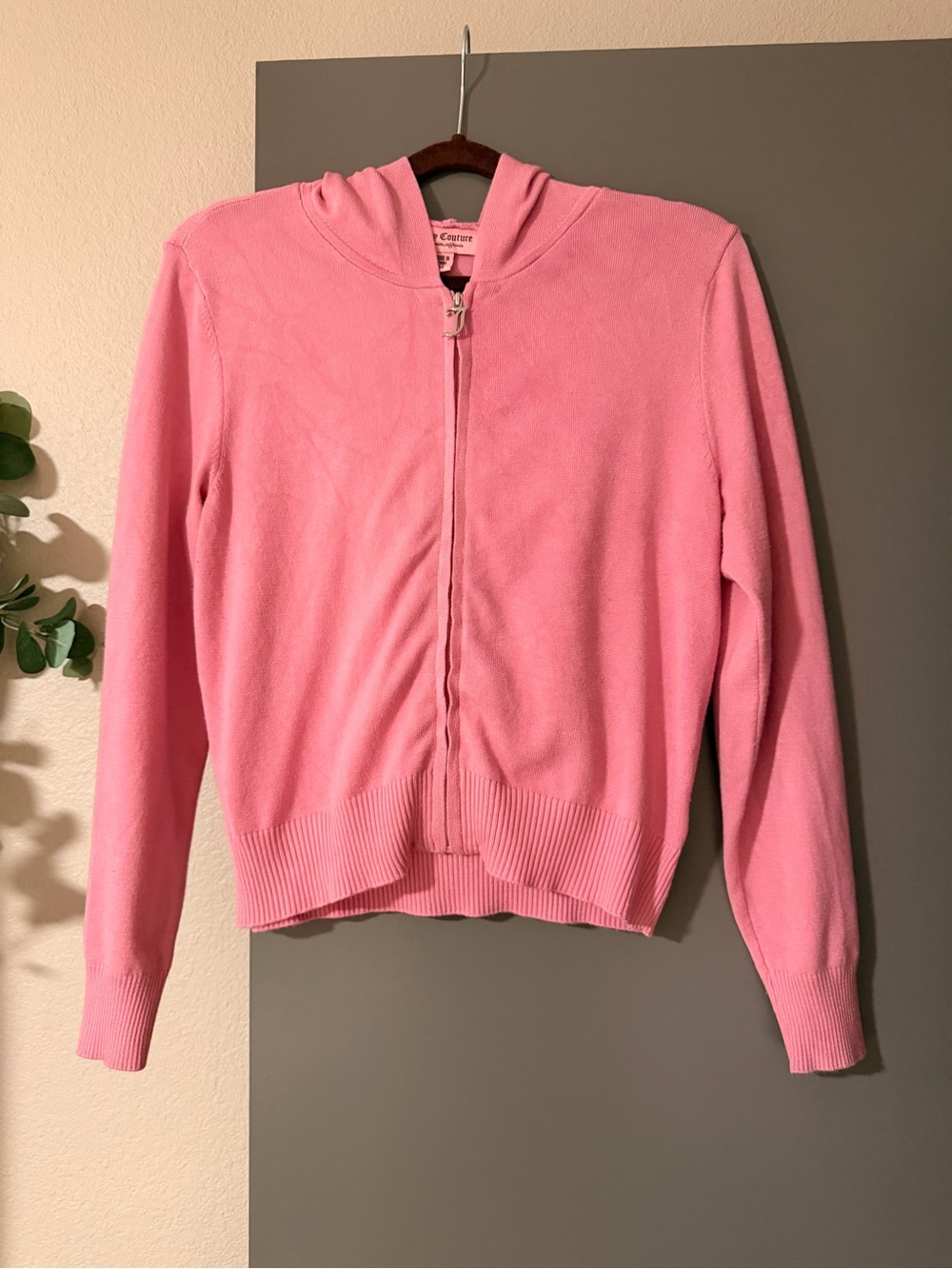 Lightweight Pink Juicy Couture Zip-Up Hoodie